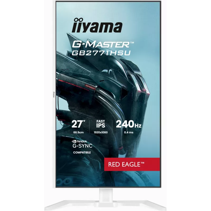 Spēļu monitors IIYAMA GB2771HSU-W1 27 collas (68,6 cm) Full HD — HDMI, DisplayPort, USB — Balts