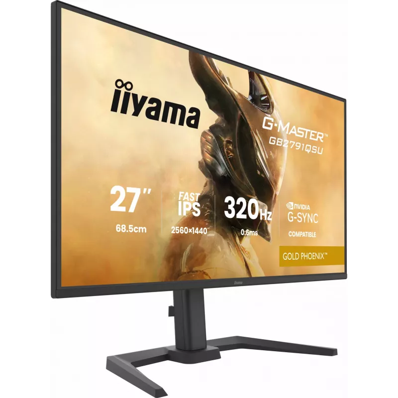 Spēļu monitors IIYAMA GB2791QSU-B1 27 collas (68,6 cm) QHD ar HDMI, DisplayPort un USB, melns