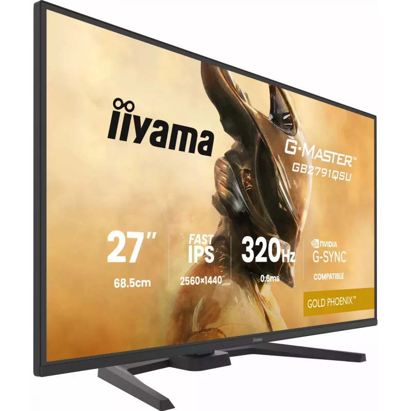 Spēļu monitors IIYAMA GB2791QSU-B1 27 collas (68,6 cm) QHD ar HDMI, DisplayPort un USB, melns