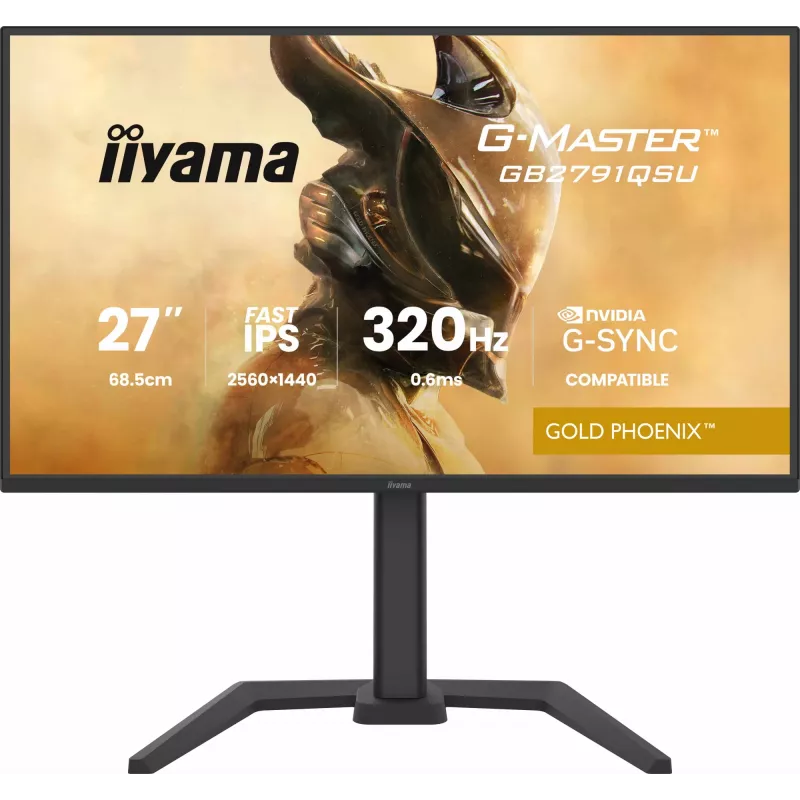 Spēļu monitors IIYAMA GB2791QSU-B1 27 collas (68,6 cm) QHD ar HDMI, DisplayPort un USB, melns