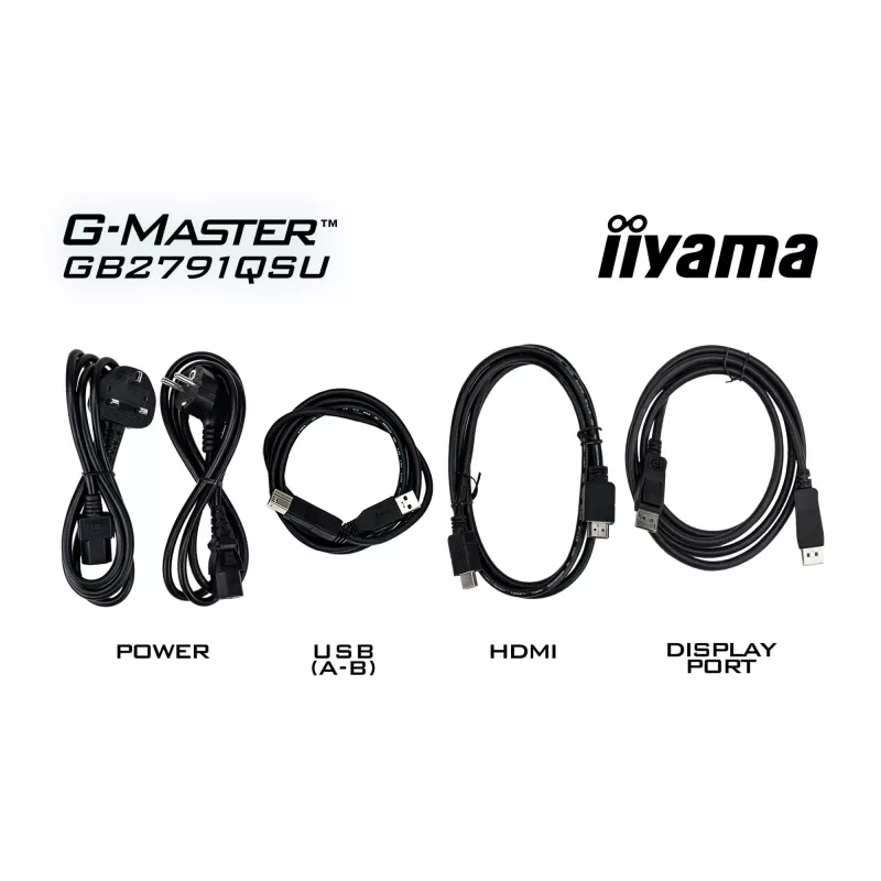Spēļu monitors IIYAMA GB2791QSU-B1 27 collas (68,6 cm) QHD ar HDMI, DisplayPort un USB, melns