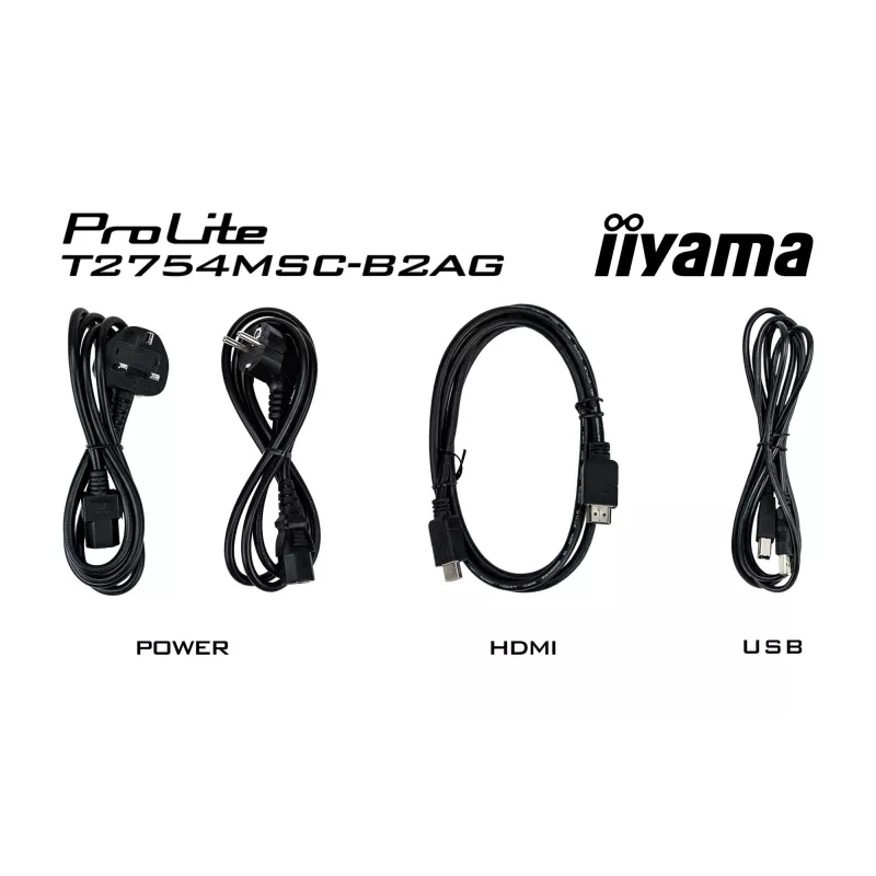 Monitors IIYAMA ProLite T2754MSC-B2AG 27 collas (68,6 cm) Full HD LED HDMI/VGA/USB, melns