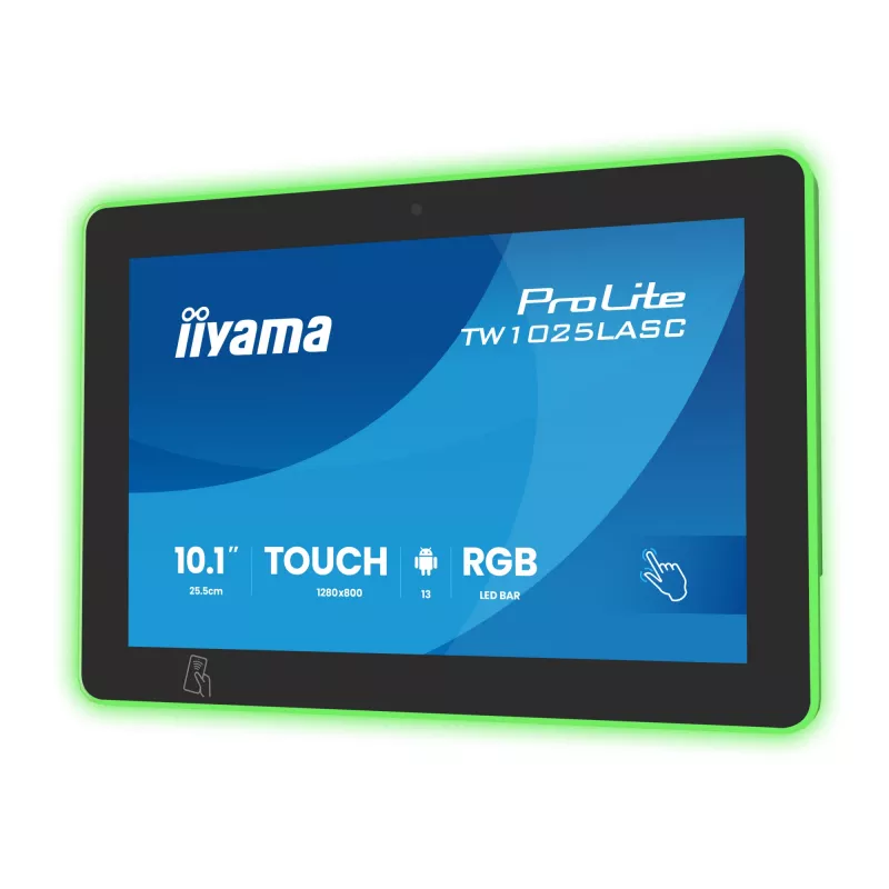 Monitor iiyama ProLite TW1025LASC-B3PNR 10.1 collas (25.6 cm) WXGA IPS LED skārienekrāns, 1280x800, 16:10, USB centrmezgls, skaļruņi, VESA, melns