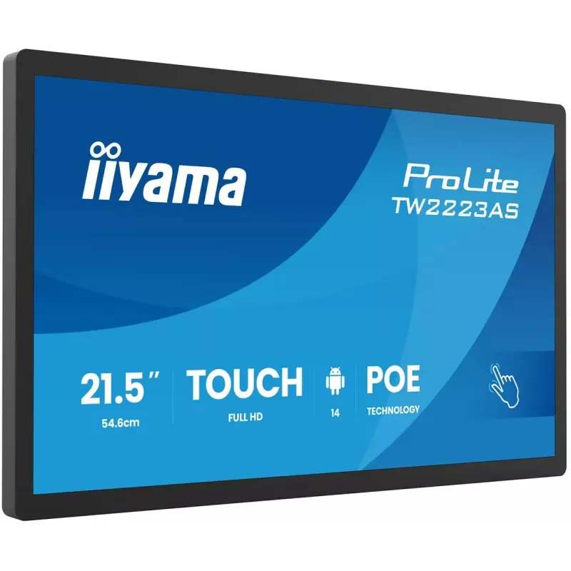 Monitors IIYAMA TW2223AS-B3P 21.5 collu (55.0 cm) M-Touch USB-C Android 16:9