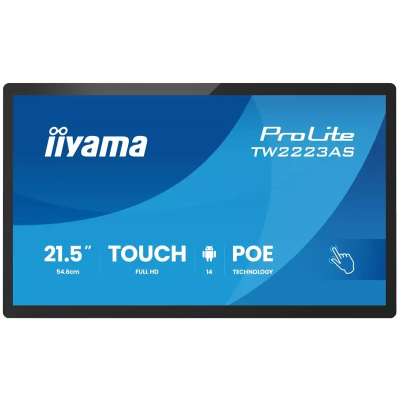 Monitors IIYAMA TW2223AS-B3P 21.5 collu (55.0 cm) M-Touch USB-C Android 16:9