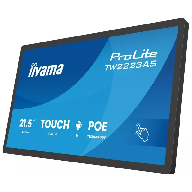 Monitors IIYAMA TW2223AS-B3P 21.5 collu (55.0 cm) M-Touch USB-C Android 16:9