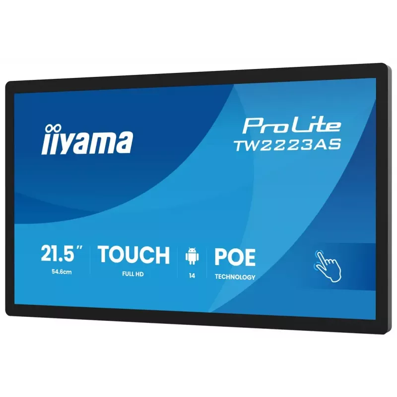 Monitors IIYAMA TW2223AS-B3P 21.5 collu (55.0 cm) M-Touch USB-C Android 16:9