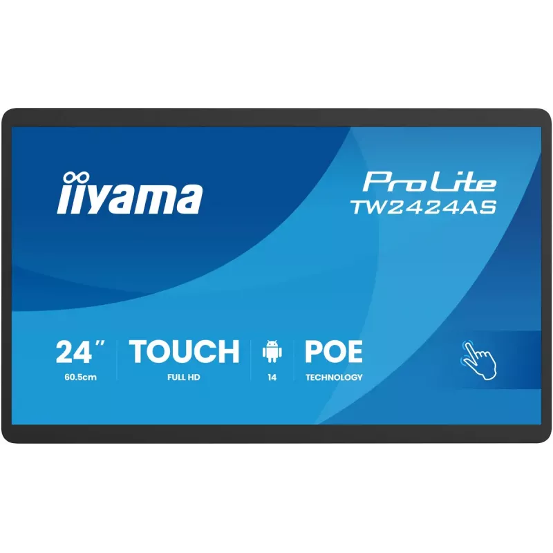 Interaktīvais plakanais panelis IIYAMA TW2424AS-B3P 23,8 collas Full HD IPS skārienjūtīgs Wi‑Fi Android 24/7 450 cd/m²