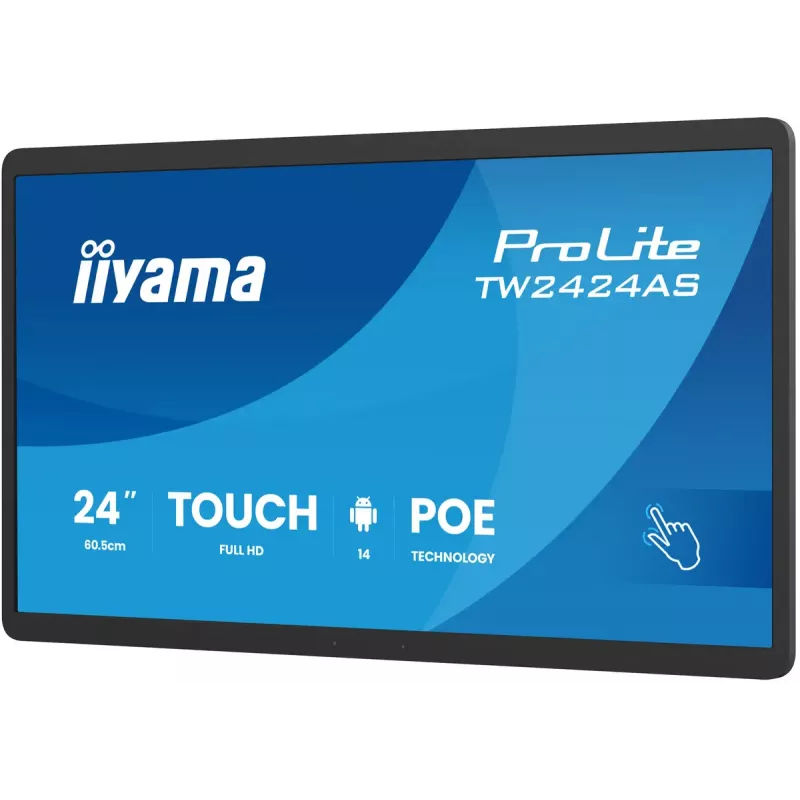 Interaktīvais plakanais panelis IIYAMA TW2424AS-B3P 23,8 collas Full HD IPS skārienjūtīgs Wi‑Fi Android 24/7 450 cd/m²