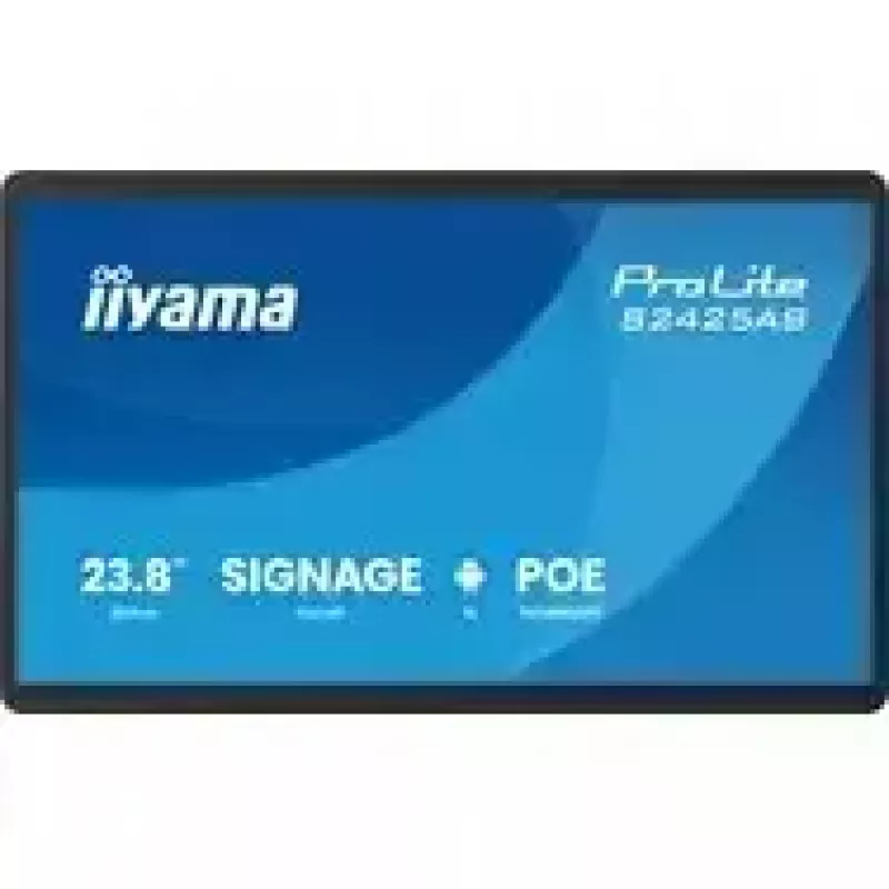 iiyama ProLite S2425AS-B1P digitālo izkārtņu plakanais panelis 60,5 cm (23,8 collas) LCD Wi-Fi 500 cd/m² Full HD melns iebūvēts procesors Android 24/7