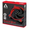 ARCTIC BioniX P120 (sarkans) – spiedienam optimizēts 120 mm spēļu ventilators ar PWM PST