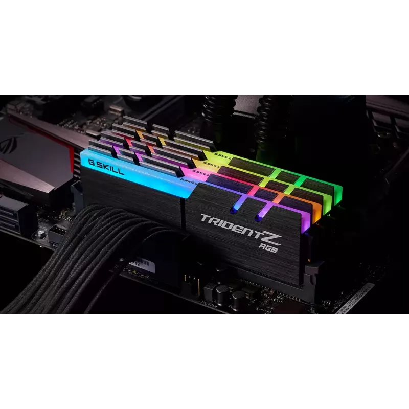 DIMM 32 GB DDR4-4000 (4x 8 GB) Quad-Kit (schwarz, F4-4000C18Q-32GTZRB, Trident Z RGB, INTEL XMP)