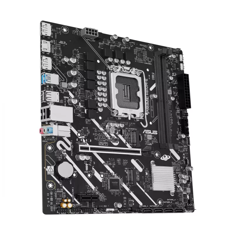 Mātesplate ASUS PRIME H810M-E-CSM LGA1851 Intel H810 mATX, 2×DDR5, 2×DisplayPort, 1×HDMI