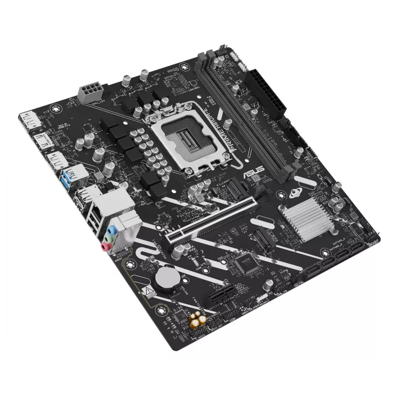 Mātesplate ASUS PRIME H810M-E-CSM LGA1851 Intel H810 mATX, 2×DDR5, 2×DisplayPort, 1×HDMI