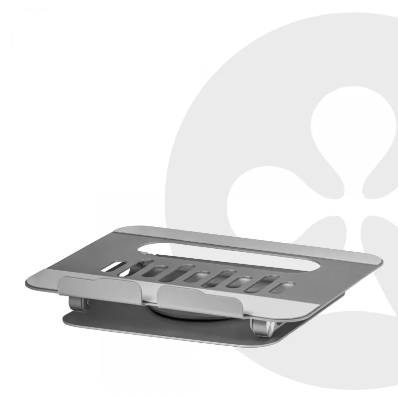 CLUB3D regulējams alumīnija klēpjdatora statīvs ar USB-C® centrmezglu, pelēks, 260 mm, 224 mm, 56 mm, 1,76 kg, 315 mm