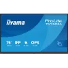 iiyama TN7505A-B1AG Signage Display Interaktīvs plakans panelis 189,3 cm (74,5 collas) 500 cd/m² 4K Ultra HD Melns Skārienekrāns