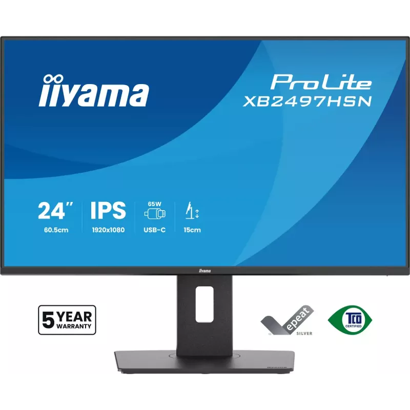 iiyama ProLite XB2497HSN-B1 datora monitors 60,5 cm (23,8 collas) 1920 x 1080 pikseļi Full HD LED melns