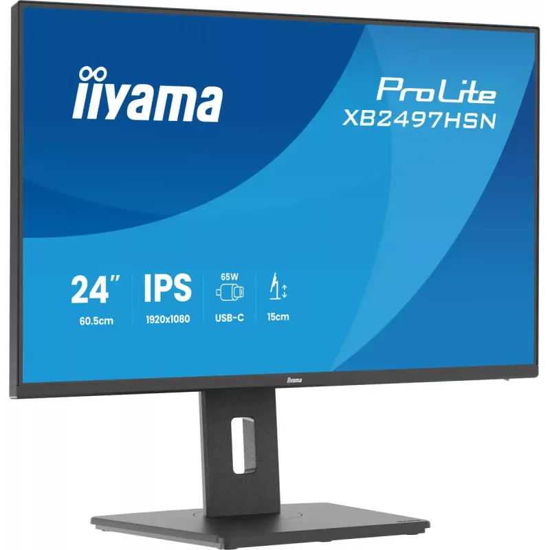 iiyama ProLite XB2497HSN-B1 datora monitors 60,5 cm (23,8 collas) 1920 x 1080 pikseļi Full HD LED melns