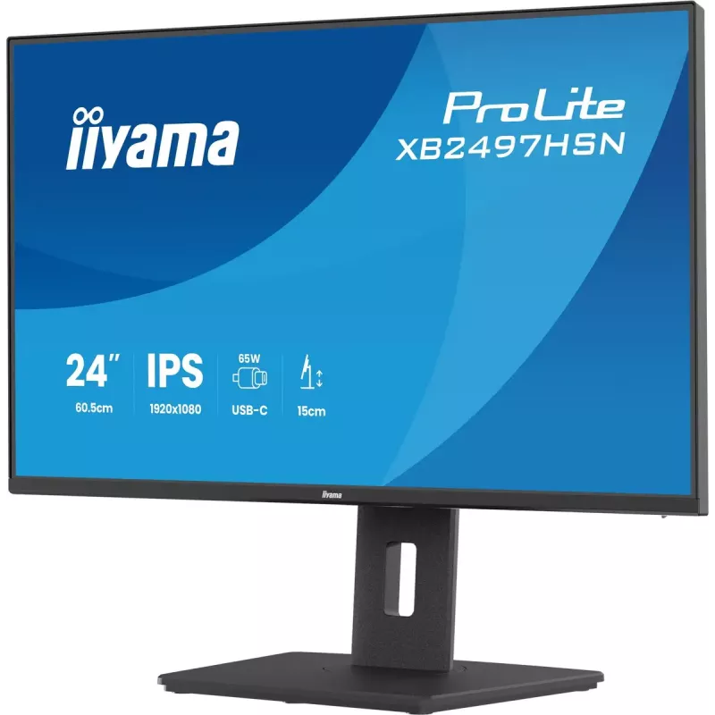 iiyama ProLite XB2497HSN-B1 datora monitors 60,5 cm (23,8 collas) 1920 x 1080 pikseļi Full HD LED melns