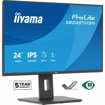 iiyama ProLite XB2497HSN-B1 datora monitors 60,5 cm (23,8 collas) 1920 x 1080 pikseļi Full HD LED melns