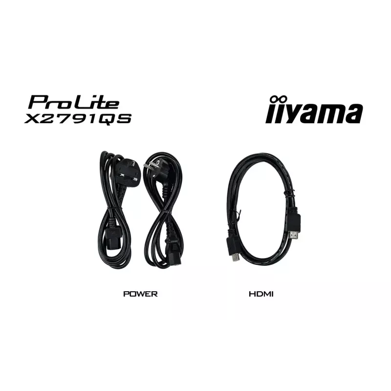 iiyama ProLite X2791QS-B1 datora monitors 68,6 cm (27 collas) 2560 x 1440 pikseļi Quad HD LED Melns