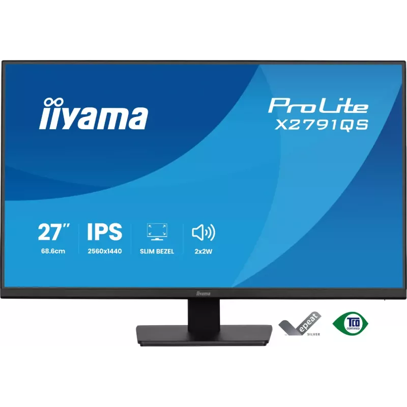 iiyama ProLite X2791QS-B1 datora monitors 68,6 cm (27 collas) 2560 x 1440 pikseļi Quad HD LED Melns