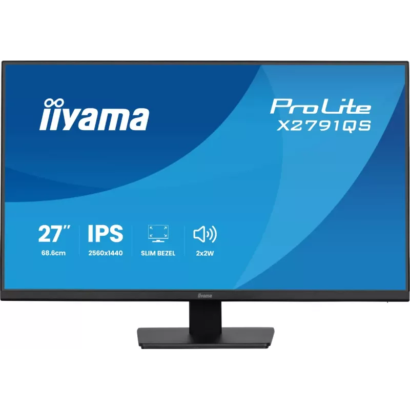 iiyama ProLite X2791QS-B1 datora monitors 68,6 cm (27 collas) 2560 x 1440 pikseļi Quad HD LED Melns