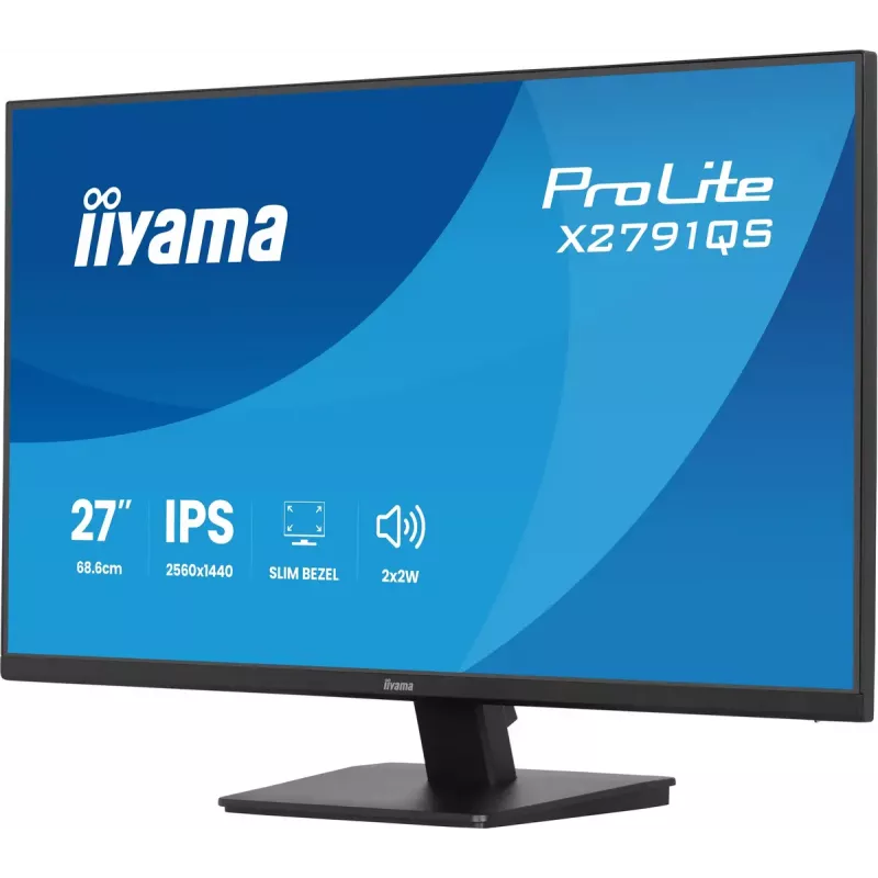 iiyama ProLite X2791QS-B1 datora monitors 68,6 cm (27 collas) 2560 x 1440 pikseļi Quad HD LED Melns