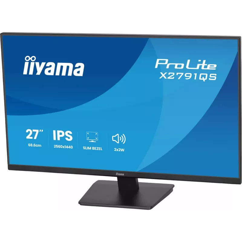 iiyama ProLite X2791QS-B1 datora monitors 68,6 cm (27 collas) 2560 x 1440 pikseļi Quad HD LED Melns