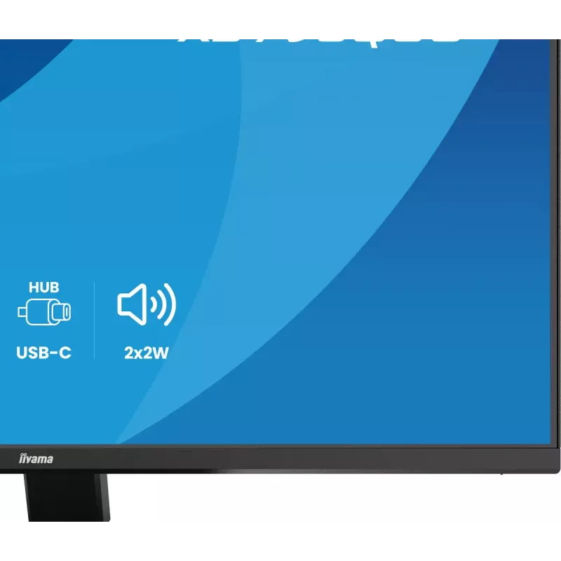 27 collu IIYAMA ProLite X2793QSU-B1 Quad HD 2560x1440 IPS LED monitors, 1 ms, USB centrmezgls, skaļruņi, VESA