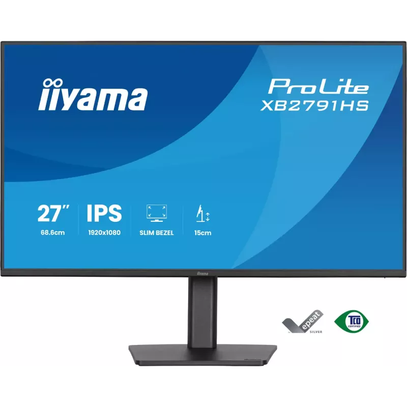 iiyama ProLite XB2791HS-B1 datora monitors 68,6 cm (27 collas) 1920 x 1080 pikseļi Full HD LED Melns