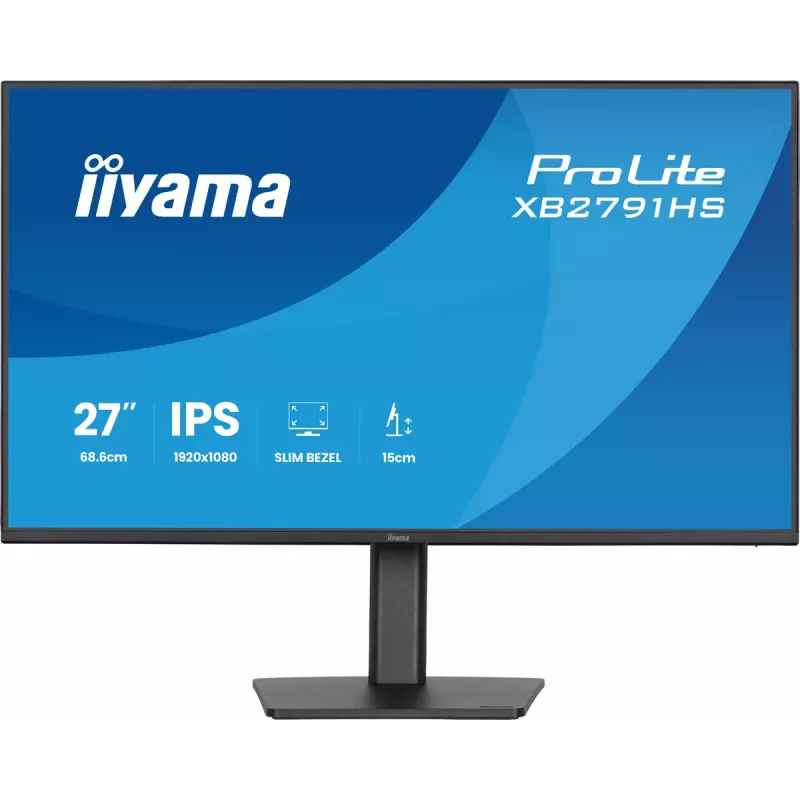 iiyama ProLite XB2791HS-B1 datora monitors 68,6 cm (27 collas) 1920 x 1080 pikseļi Full HD LED Melns