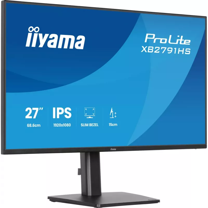 iiyama ProLite XB2791HS-B1 datora monitors 68,6 cm (27 collas) 1920 x 1080 pikseļi Full HD LED Melns
