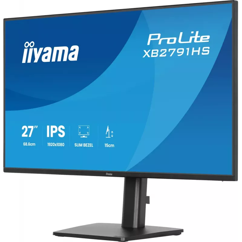 iiyama ProLite XB2791HS-B1 datora monitors 68,6 cm (27 collas) 1920 x 1080 pikseļi Full HD LED Melns
