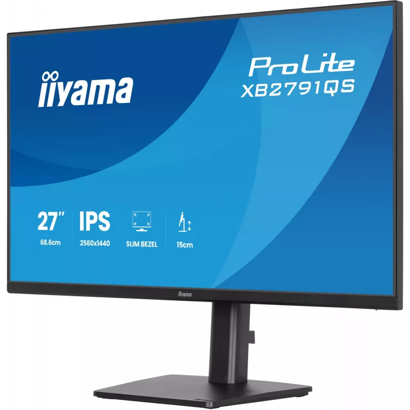 iiyama ProLite XB2791QS-B1 datora monitors 68.6 cm (27 collas) 2560 x 1440 pikseļi Quad HD LED melns