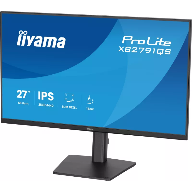 iiyama ProLite XB2791QS-B1 datora monitors 68.6 cm (27 collas) 2560 x 1440 pikseļi Quad HD LED melns