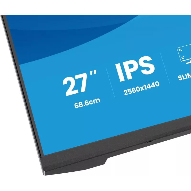 Monitors IIYAMA ProLite XB2793QSU-B1 27 collas (68,6 cm) IPS LED Quad HD 2560x1440, matēts, USB centrmezgls, skaļruņi, VESA, augstuma regulēšana, melns