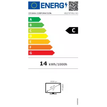 iiyama ProLite XB2797HSU-W1 datora monitors 68,6 cm (27 collas) 1920 x 1080 pikseļi Full HD LED Balts