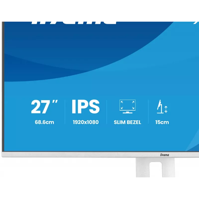 iiyama ProLite XB2797HSU-W1 datora monitors 68,6 cm (27 collas) 1920 x 1080 pikseļi Full HD LED Balts