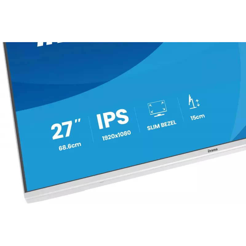 iiyama ProLite XB2797HSU-W1 datora monitors 68,6 cm (27 collas) 1920 x 1080 pikseļi Full HD LED Balts