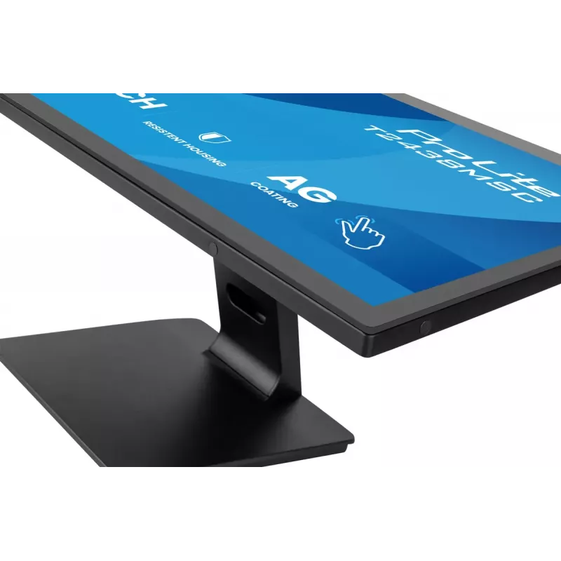iiyama ProLite T2438MSC-B2 datora monitors 60,5 cm (23,8 collas) 1920 x 1080 pikseļi Full HD LED skārienekrāns Melns