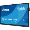 Interaktīvais plakanais panelis IIYAMA TE7513A-B2AG 75 collu 4K UHD skārienekrāns, 500 cd/m², Wi‑Fi, Android, 24/7