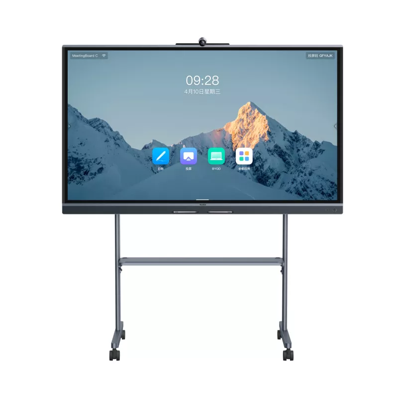 Interaktīvs displejs Yealink MB65C-EDLA 65 collas 4K IPS, 8 GB RAM, 64 MB krātuve, 30 W skaļruņi, 50 MP kamera, 98,2° redzeslauks, VESA 600x400, melns