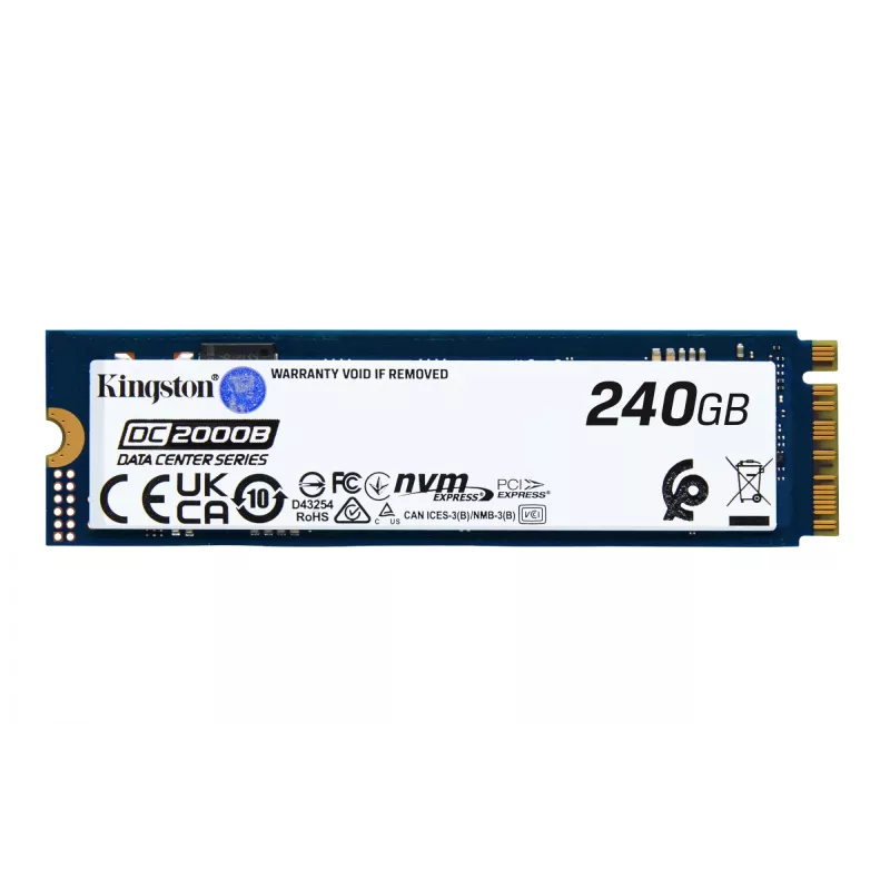 Kingston Technology 240G DC2000B PCIe 4.0 M.2 2280 Enterprise SSD (bez radiatora)