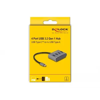 DeLOCK 63223 USB 3.2 Gen 1 Type-C centrmezgls 5000 Mbit/s melns