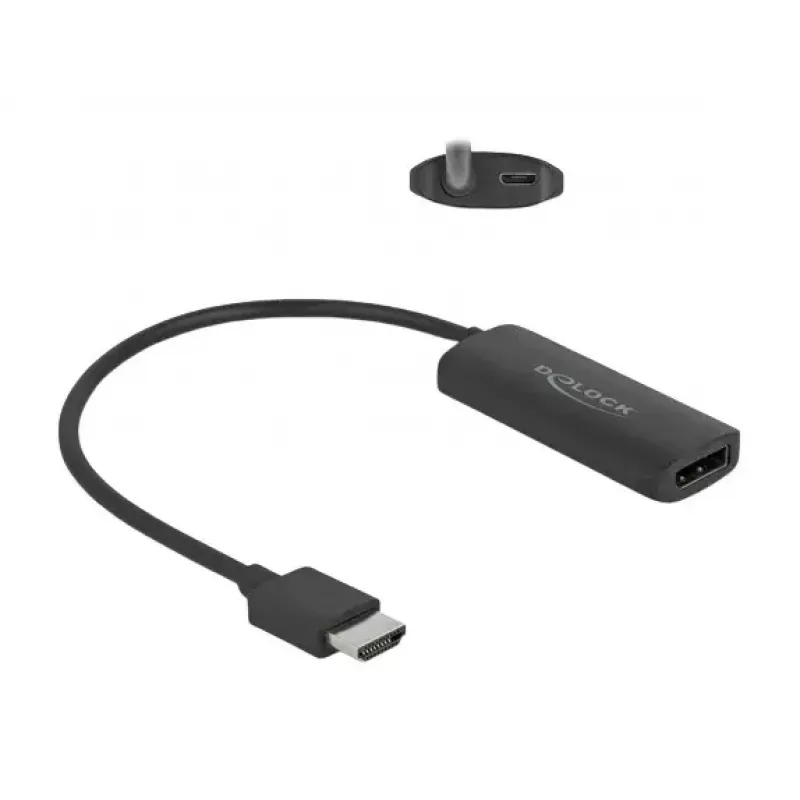 DeLOCK adapteris HDMI-A vīrišķais – DisplayPort sievišķā 8K 0,18 m
