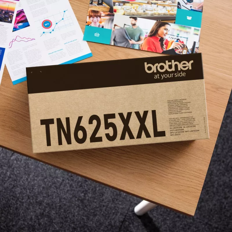 tonera kasete Brother TN-625XXLC ciāna Oriģināls, 6500 lapas, 1 pc