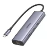 USB-C centrmezgls UGREEN 90568 2 USB 3.0 HDMI RJ45 SD TF PD ports