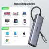 USB-C centrmezgls UGREEN 90568 2 USB 3.0 HDMI RJ45 SD TF PD ports