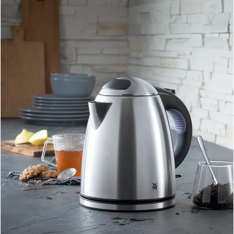 WMF Stelio 0413010012 elektriskā tējkanna 1,2 l 2400 W Melna, Nerūsējošais tērauds